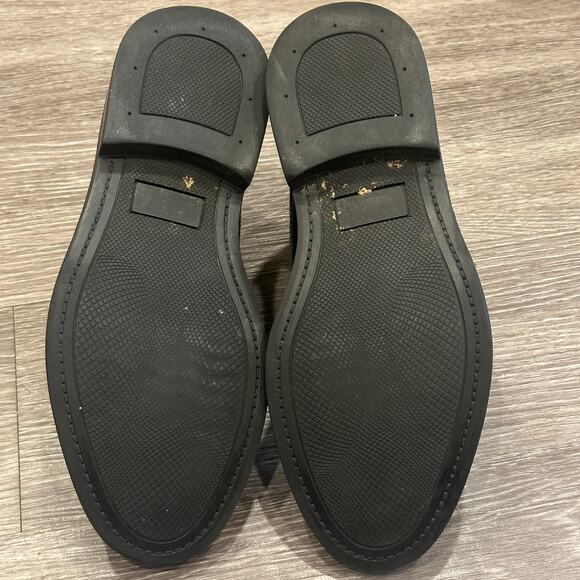 JF J. Ferrar Black Patent Leather Lace-Up Dress Boot Side Buckle Made in Italy 9 - Picture 7 of 8